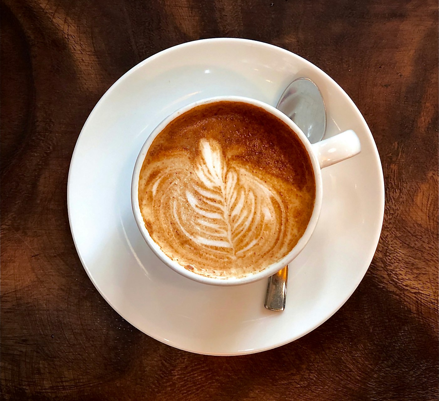 Cappuccino met latte art